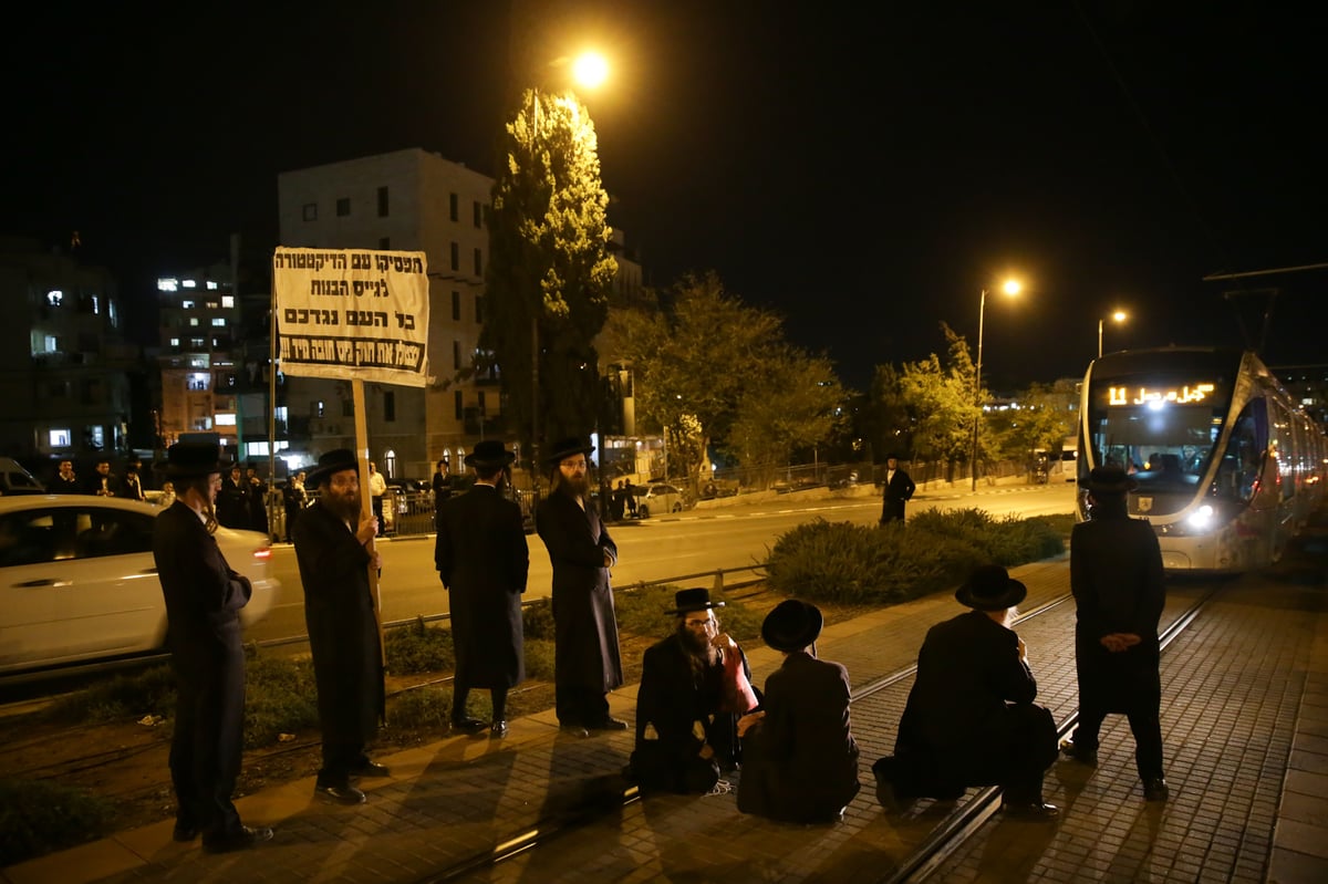 ה'עצניקים' שוב חסמו כביש מרכזי בירושלים