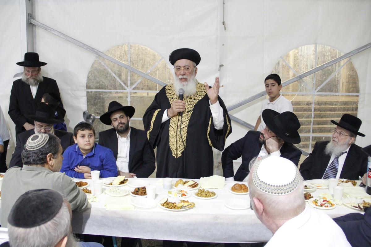 עצרת במלאות השבעה לפטירת השר דוד אזולאי