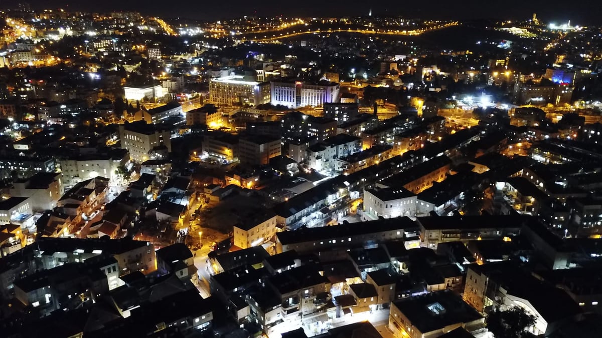 תיעוד מרהיב: מאה שערים וירושלים מהאוויר