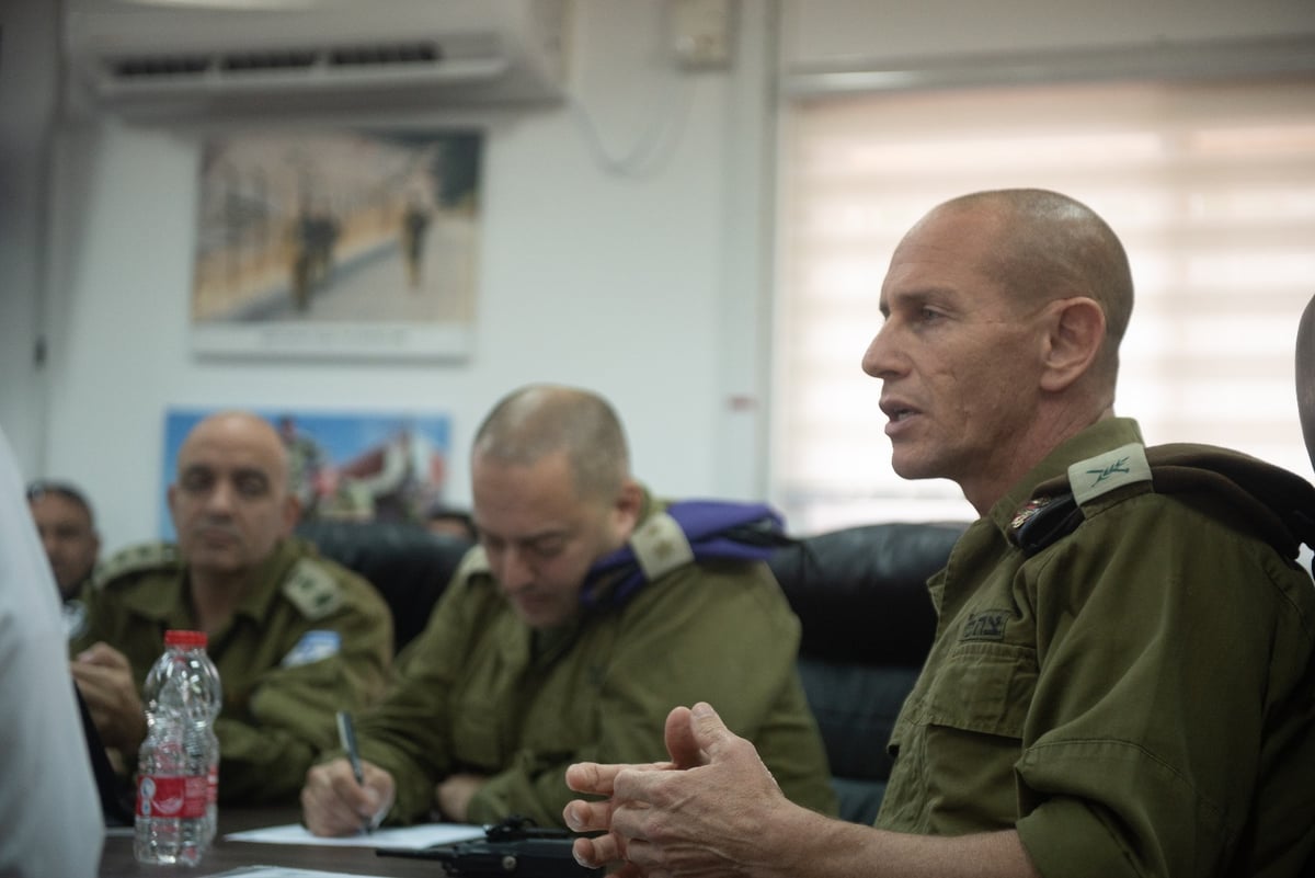 מפקד עוצבת הגליל תא"ל רפי מילוא, בשיחה שקיים היום