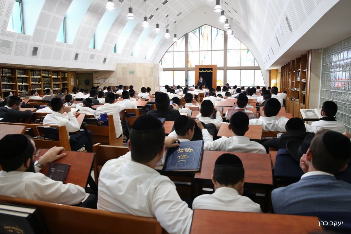 בישיבת "תורת דוד" ספדו למרן הרב שטיינמן זצ"ל