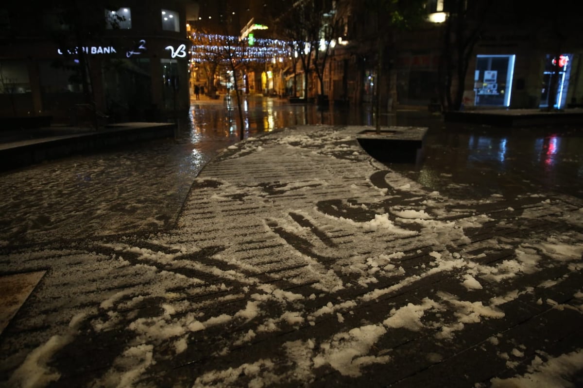 שלג מאכזב: הלימודים - כרגיל. תיעוד מי-ם