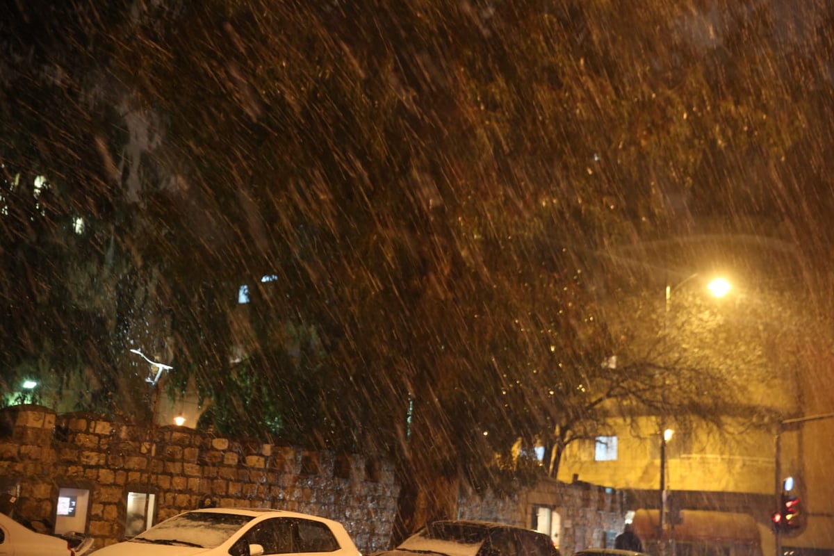 שלג מאכזב: הלימודים - כרגיל. תיעוד מי-ם