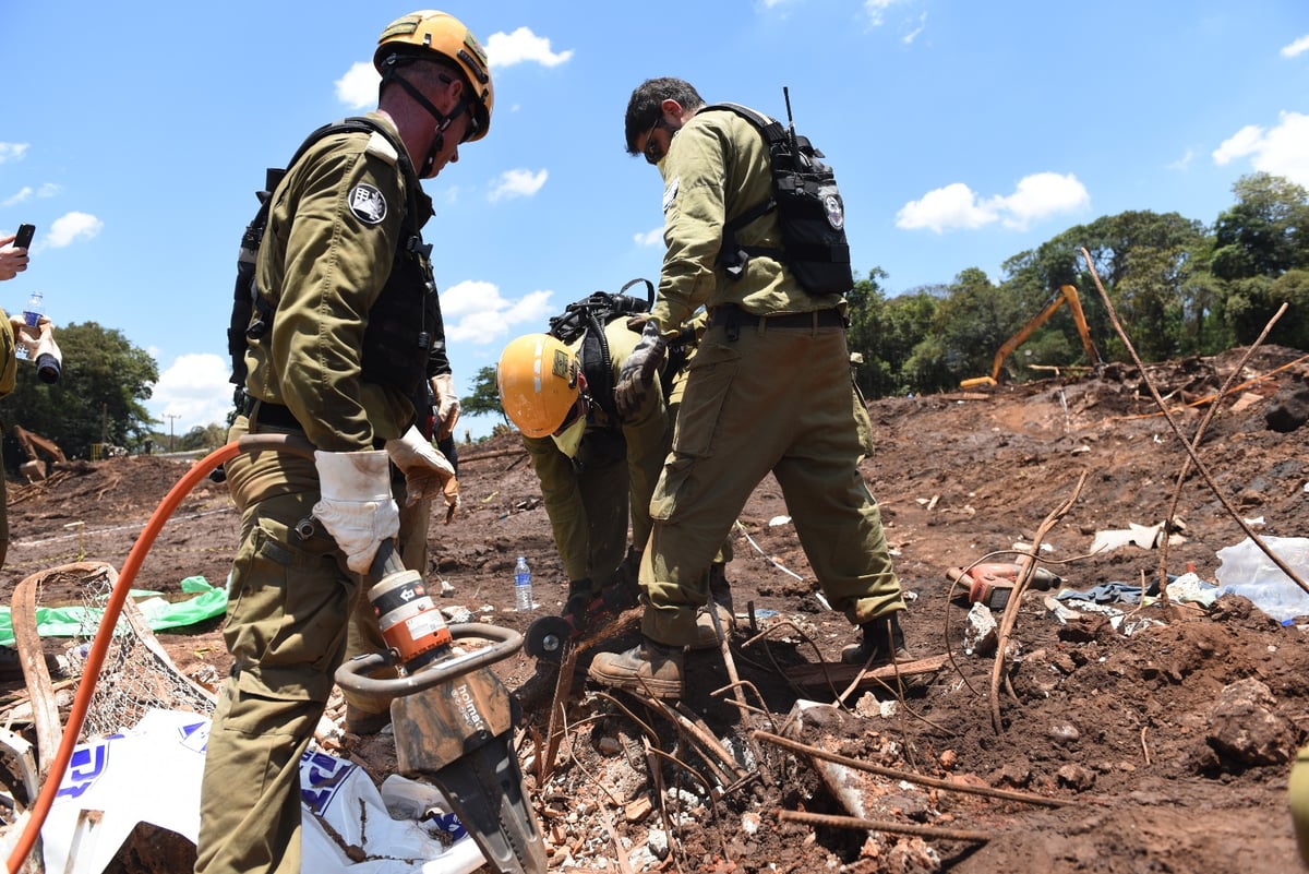 משלחת הסיוע שנשלחה לברזיל נחתה חזרה