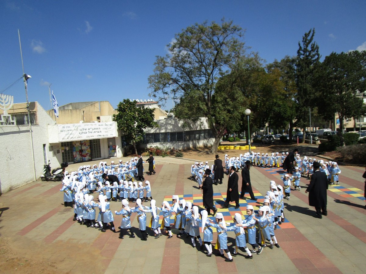 ולוויים לשירם ולזמרם: ילדי החיידר התחפשו