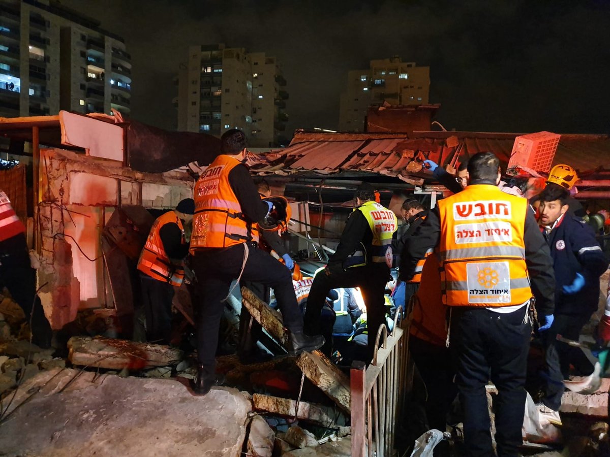 מבנה קרס באשדוד כתוצאה מפיצוץ נפחי