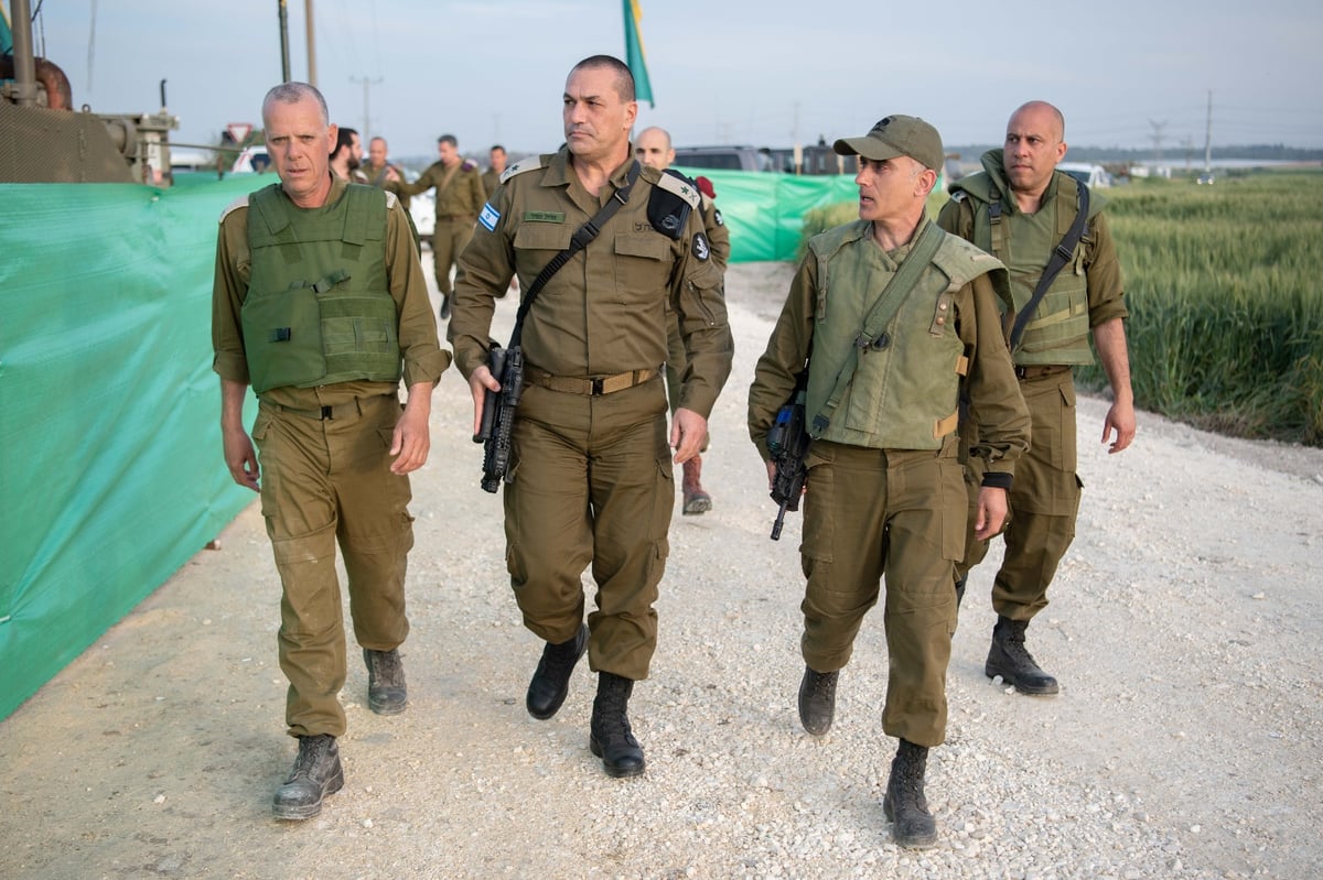 היערכות שיא בגבול עזה; סגן הרמטכ"ל סייר. צפו