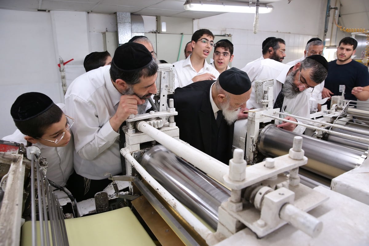 נשיא המועצת הגר"ש כהן באפיית מצות