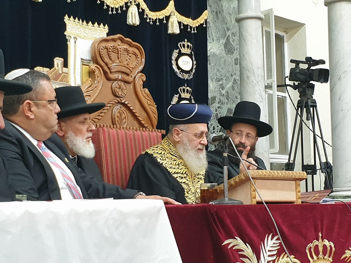 צפו בתיעוד: 'הקבלת פני רבו' לראשון לציון