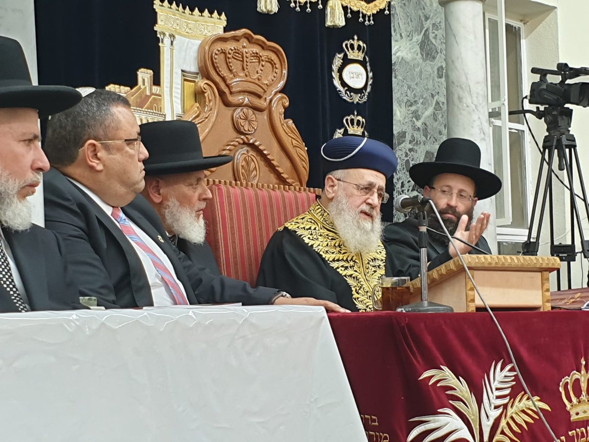 צפו בתיעוד: 'הקבלת פני רבו' לראשון לציון