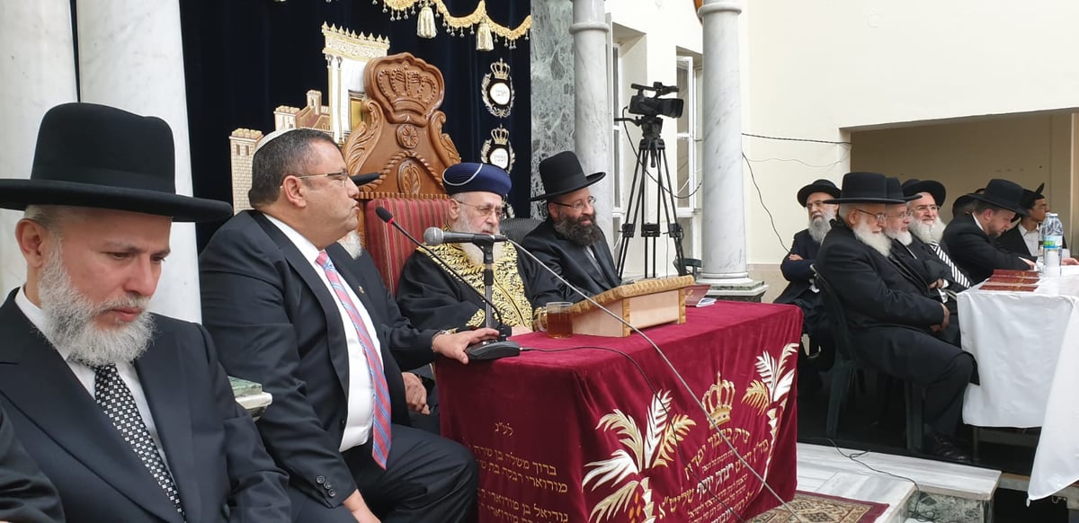 צפו בתיעוד: 'הקבלת פני רבו' לראשון לציון