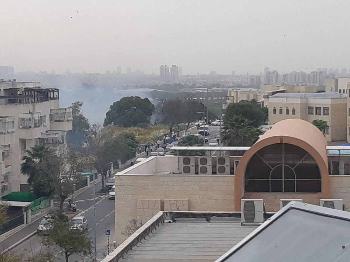 שריפה ביער סיכנה בתי מגורים באלעד