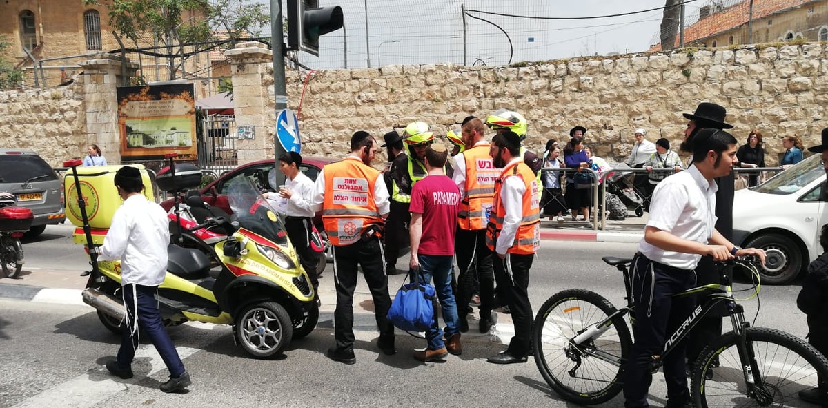 צעיר חרדי שרכב על אופניים נפצע בינוני