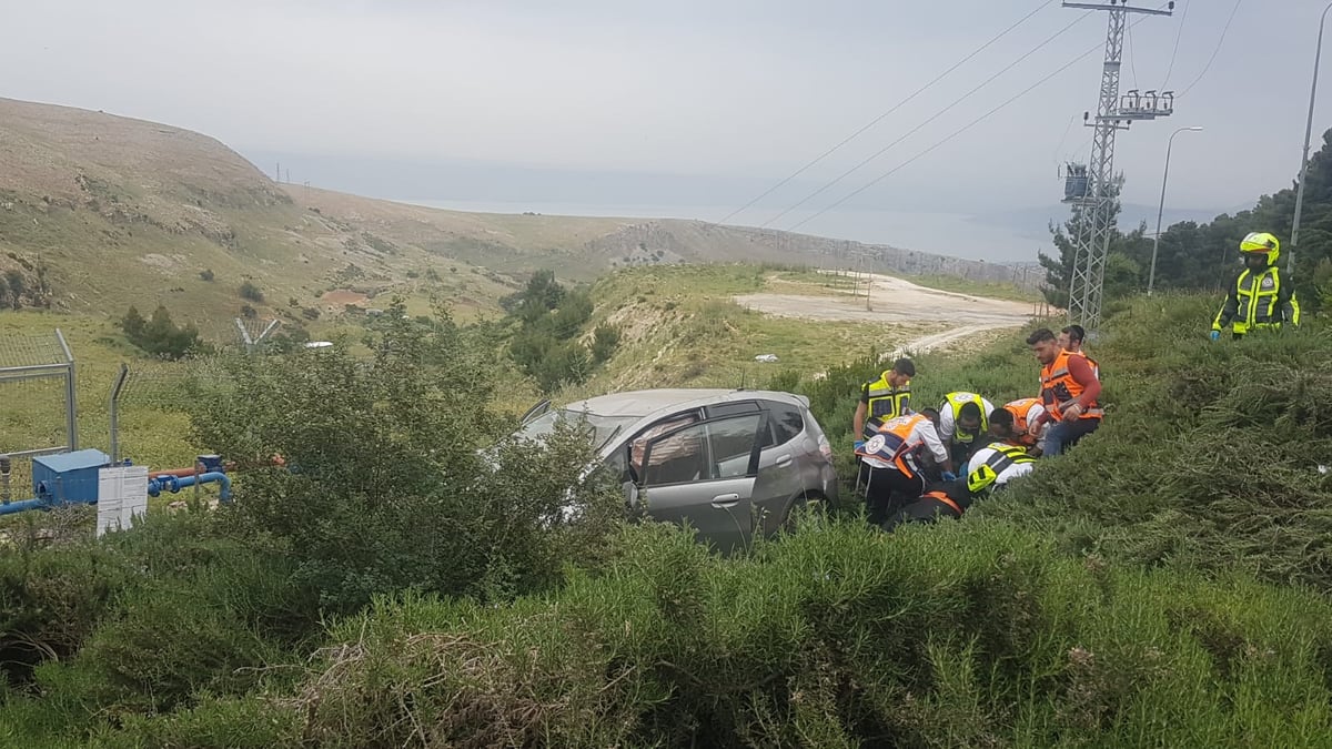 נס בצפון: אברכי גור התדרדרו לתעלה וניצלו