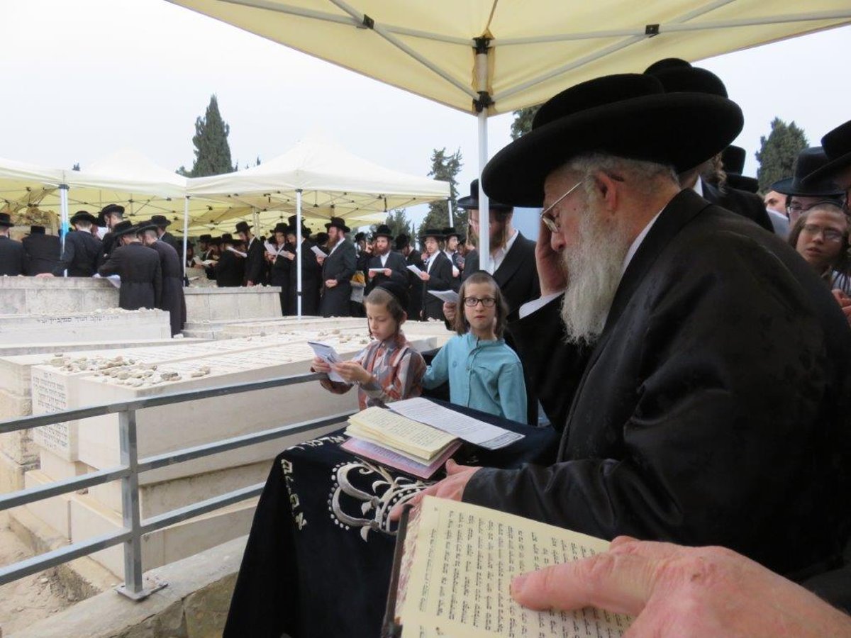 העליה לציון ועריכת השולחן: יארצייט ב'פינסק קרלין'