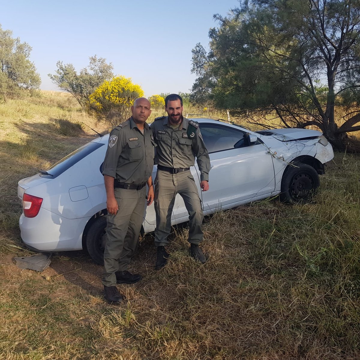 בדרך הביתה: לוחמי מג"ב איתרו רכב גנוב