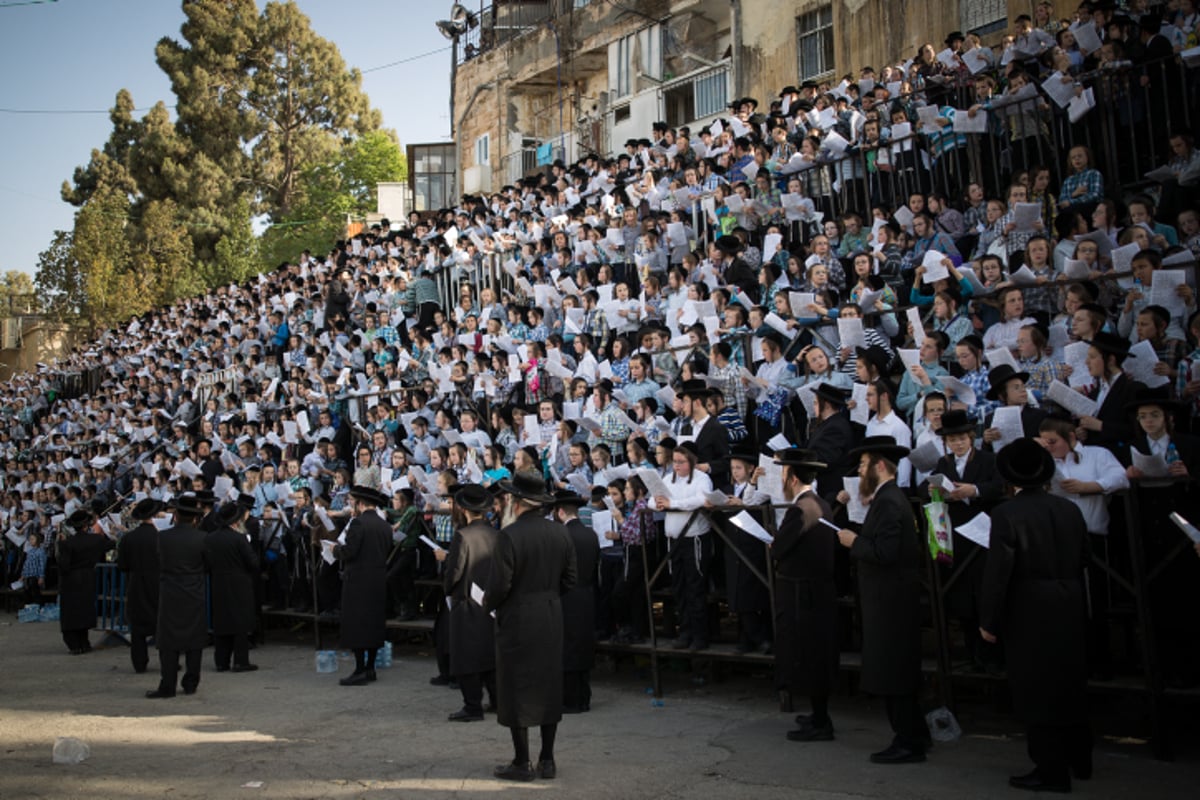 אלפי הילדים התפללו לביטול "גזירת הגיוס"