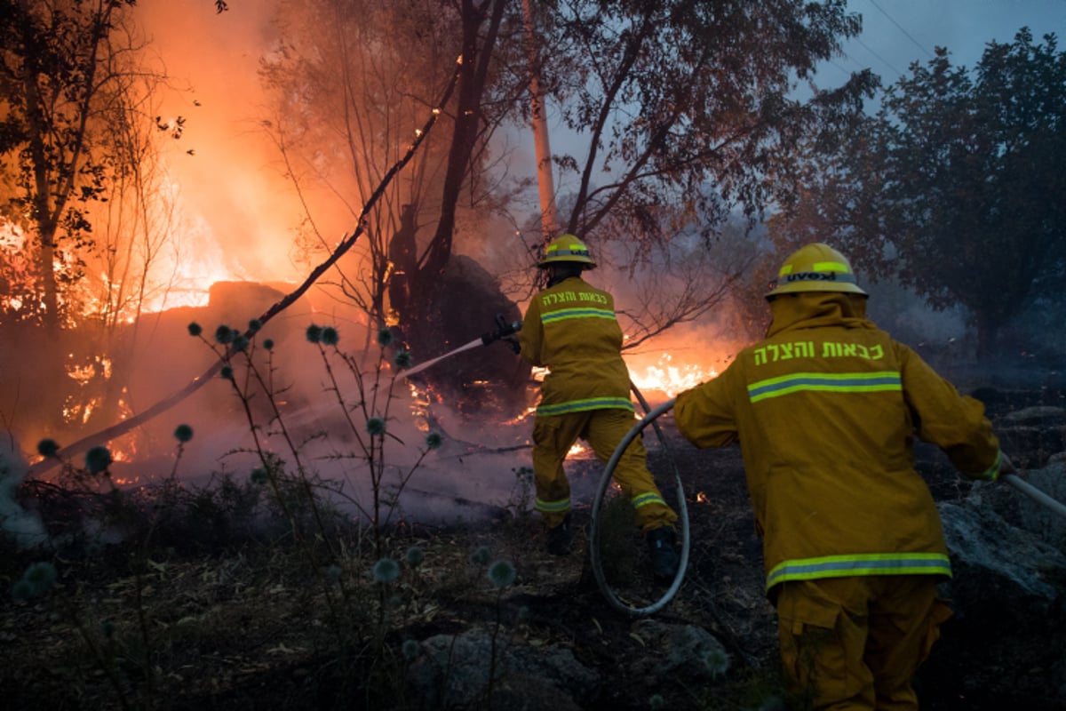 שריפת הענק בבן שמן: חלק מהתושבים יוכלו לחזור לבתים