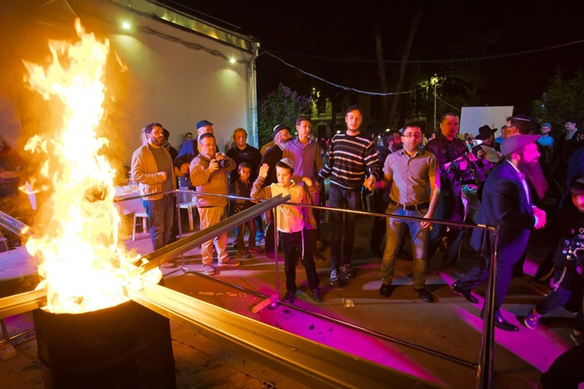 כך חגגו ל"ג בעומר במוסקבה • צפו בגלריה