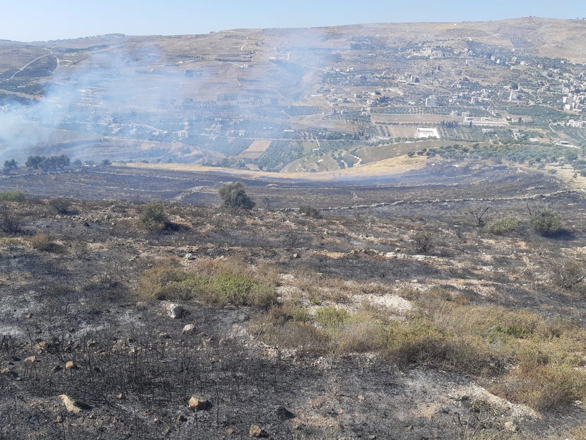 חילופי האשמות: מי מצית השדות ליד יצהר?