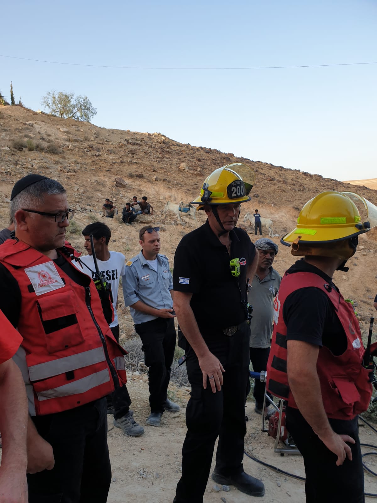 תיעוד: הגמל נפל לבור הביוב - וחולץ בשלום