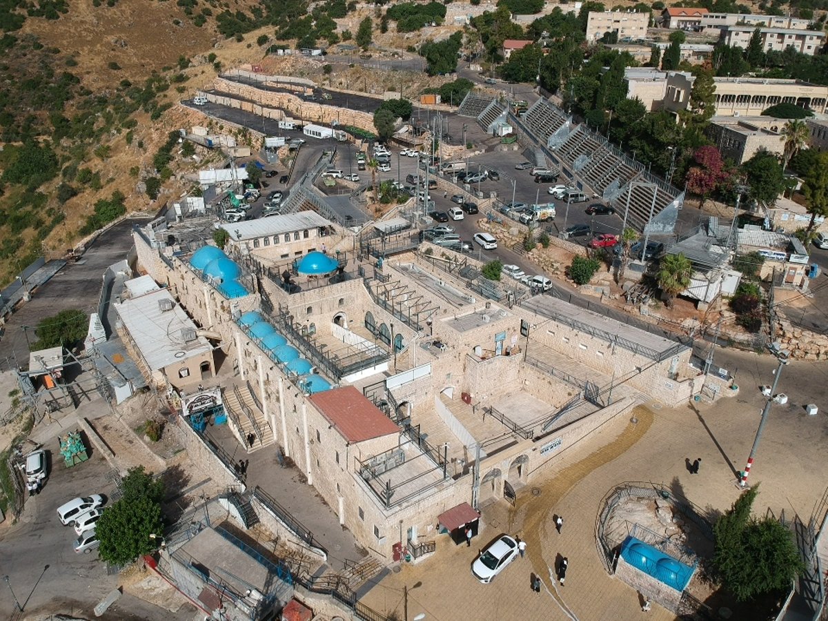 צפו: ציון הרשב"י במירון - מהאוויר, בלילה וביום