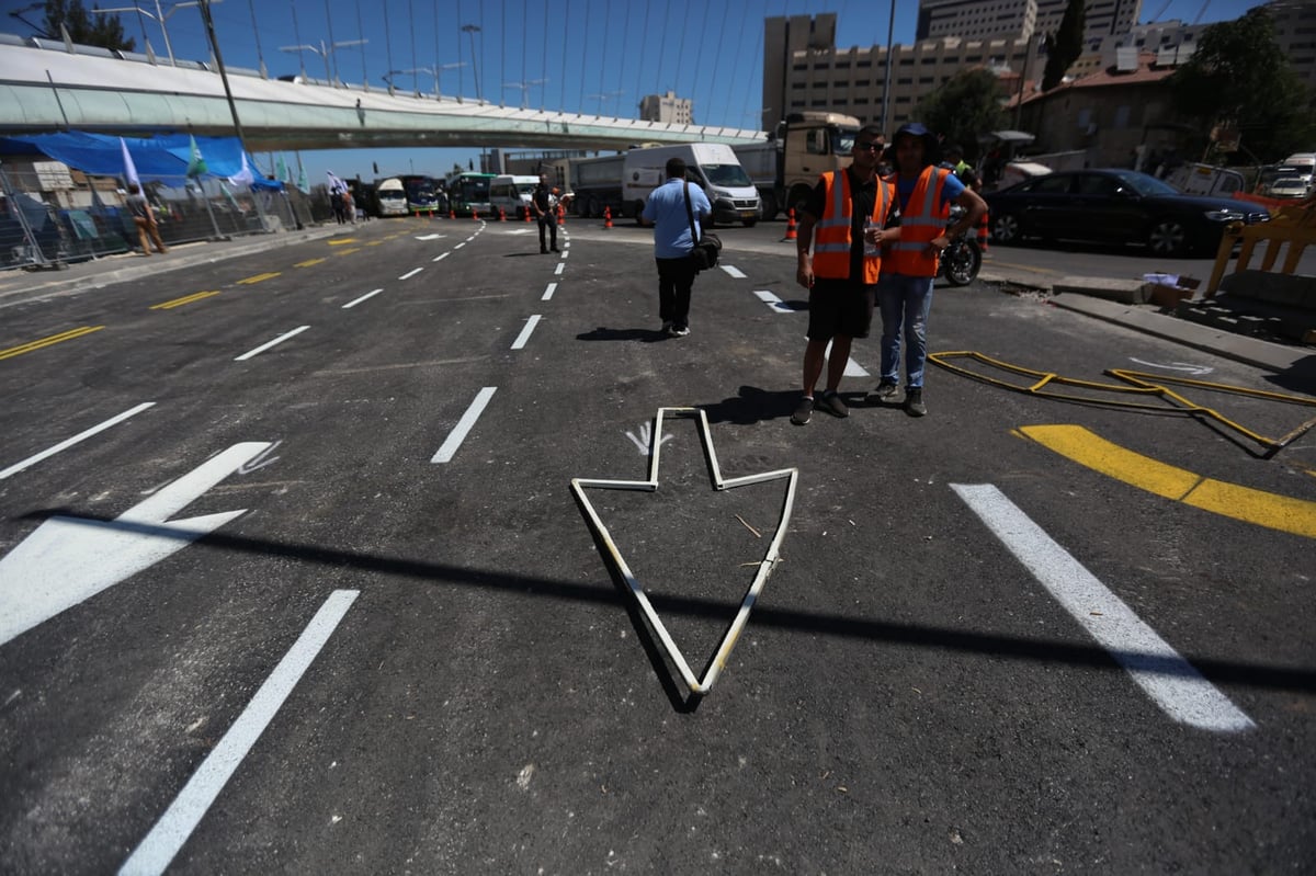 צפו בתיעוד: כך נחסמה הכניסה לירושלים