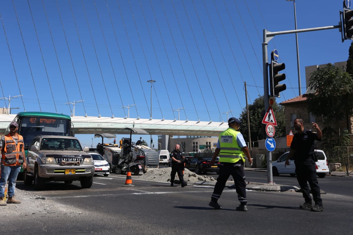 צפו בתיעוד: כך נחסמה הכניסה לירושלים