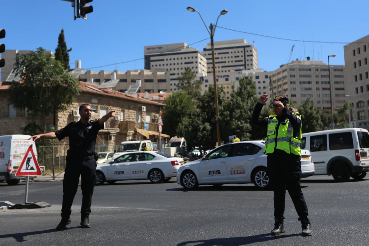 צפו בתיעוד: כך נחסמה הכניסה לירושלים