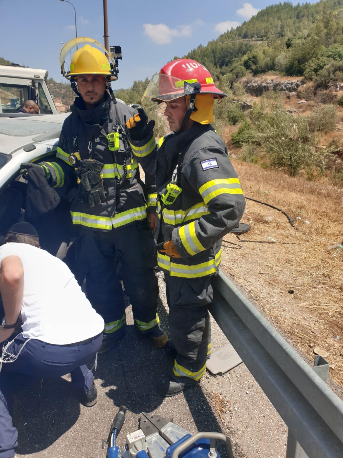 רכב משפחה חרדית התנגש ברכב ברינקס