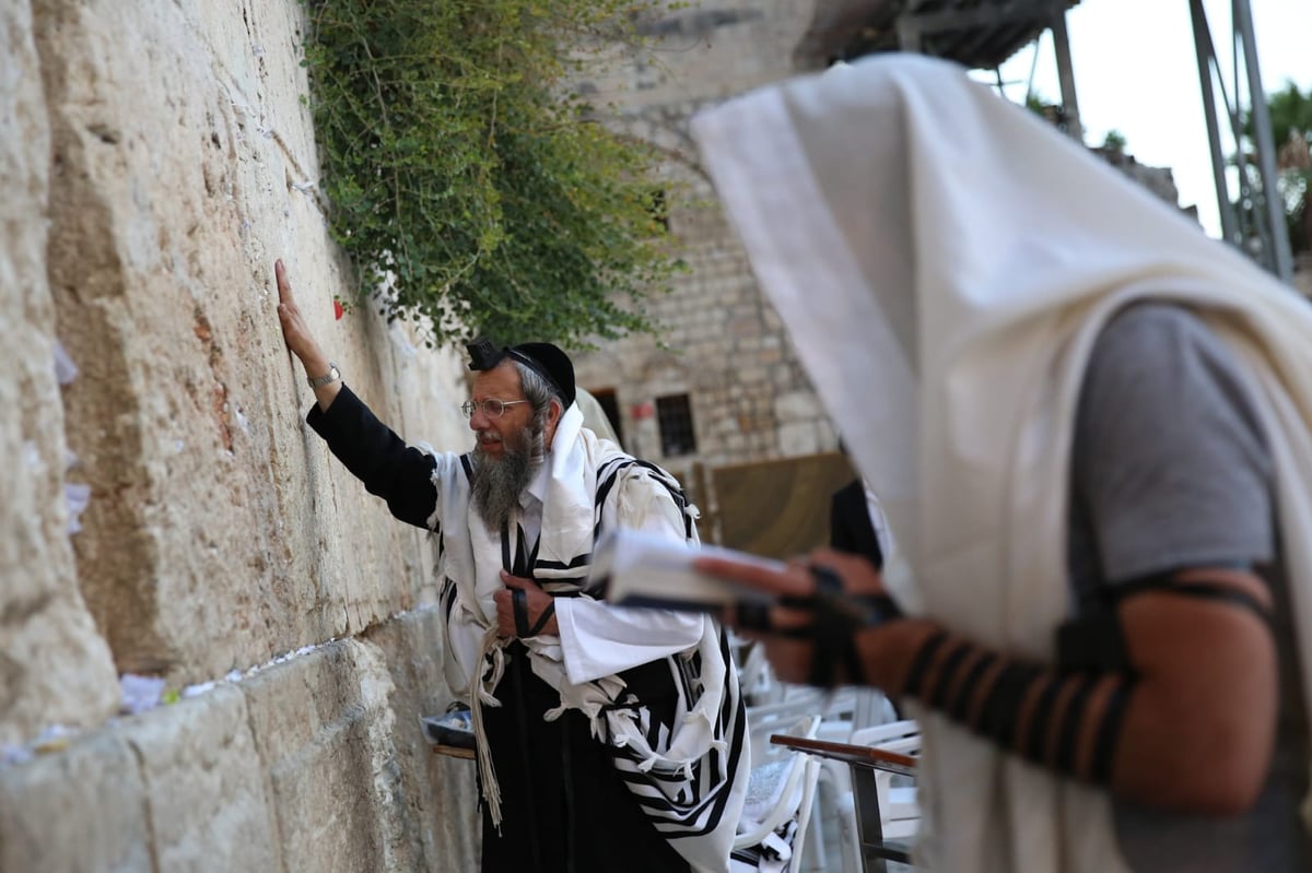 תיעוד: תפילת שחרית ליד שריד בית מקדשנו