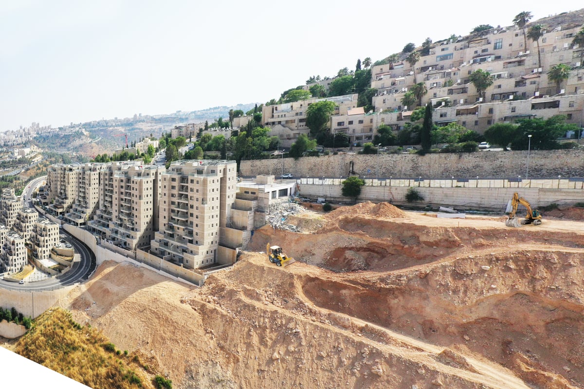 עבודות החפירה והביסוס במתחם שלב ג' של שכונת היוקרה מצפה רמות בעיצומן