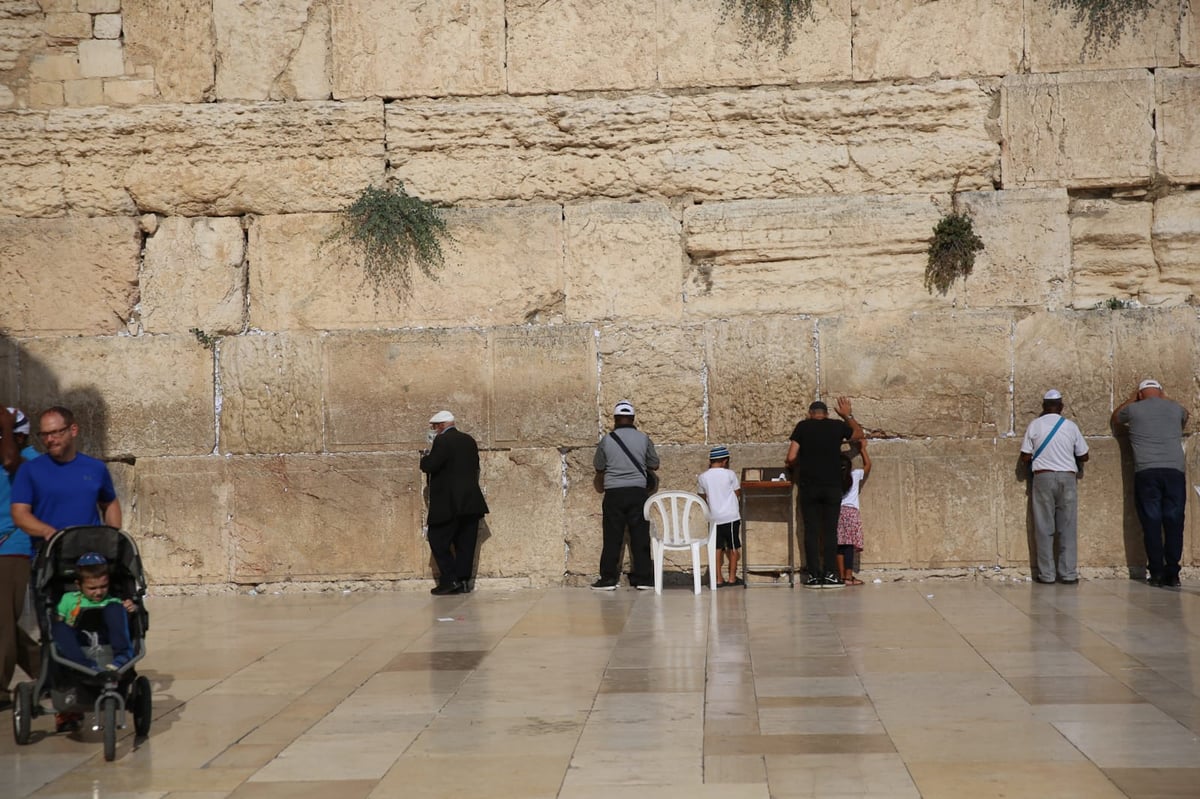 אלול: בכותל המערבי תקעו בשופר • תיעוד