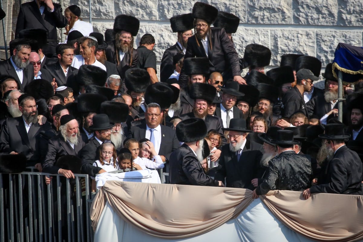 אלפי חסידים בחופת נכד האדמו"ר מגור. צפו