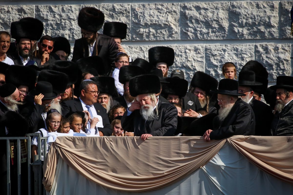 אלפי חסידים בחופת נכד האדמו"ר מגור. צפו