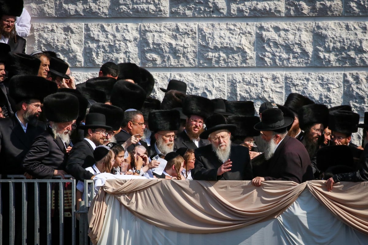 אלפי חסידים בחופת נכד האדמו"ר מגור. צפו