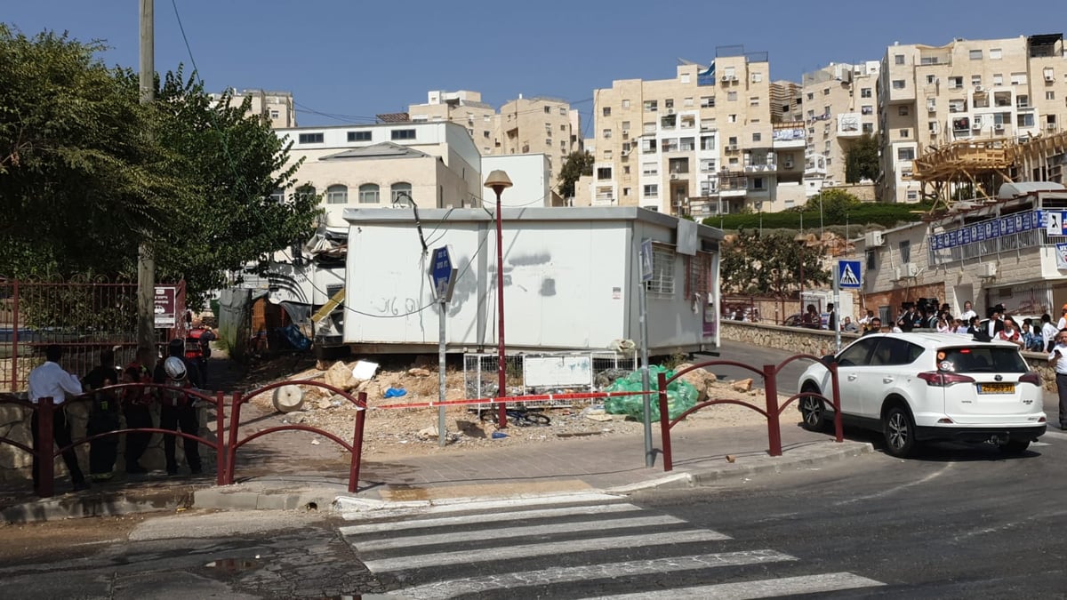 משאית התנגשה בחיידר, פעוט נפצע בינוני