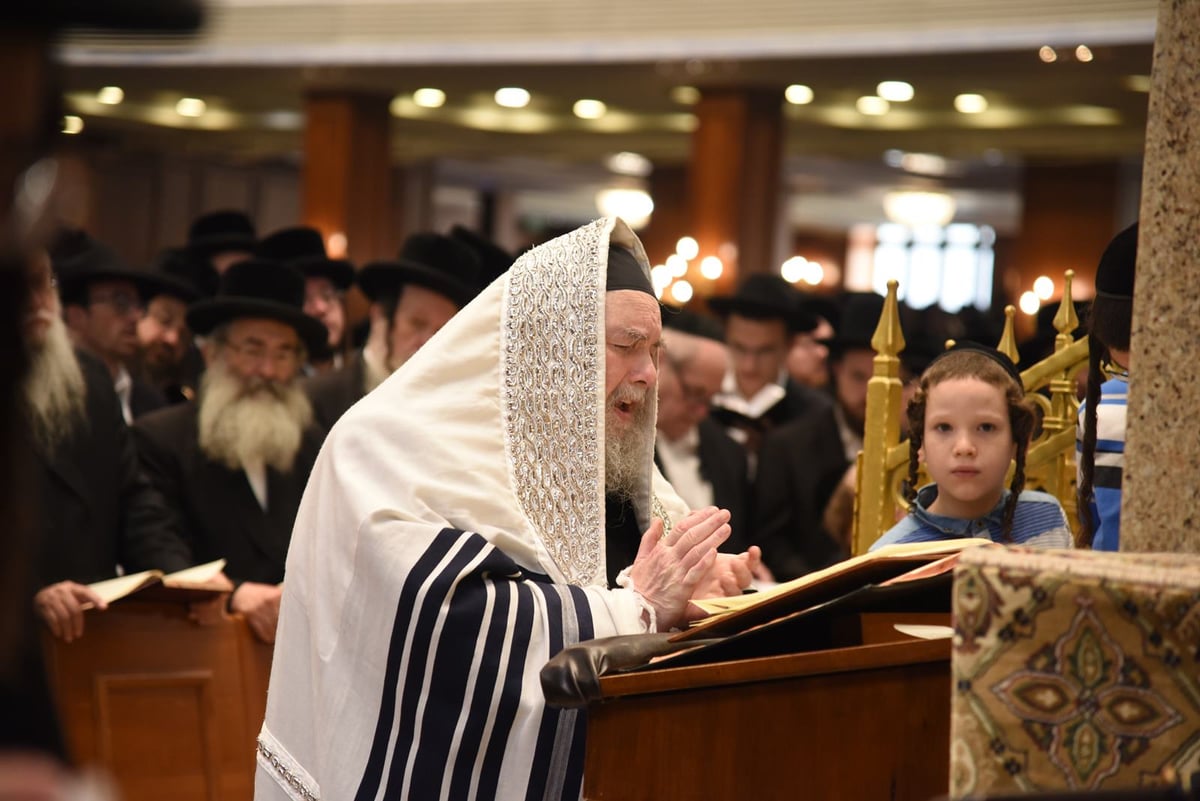 הסליחות הראשונות בחצר הקודש בעלזא