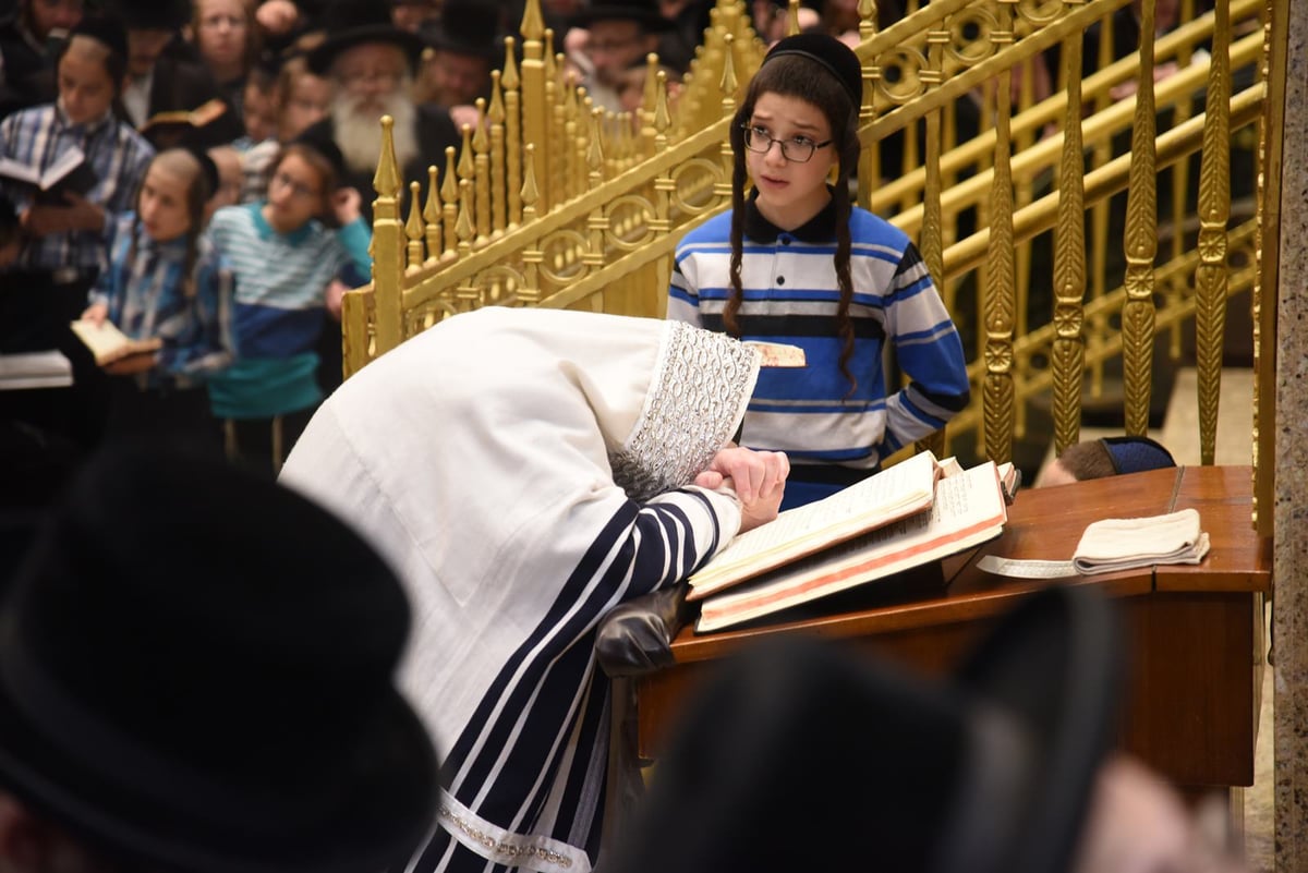 הסליחות הראשונות בחצר הקודש בעלזא