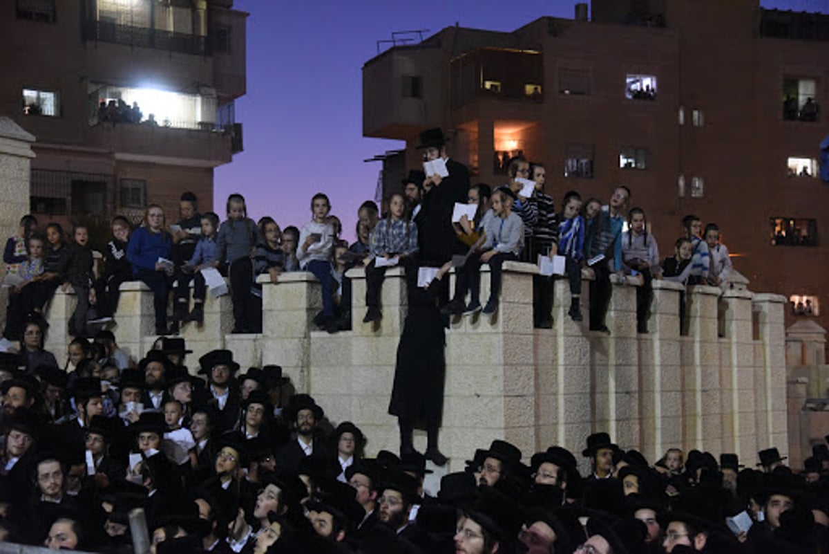 האדמו"ר מבעלזא ואלפי חסידים ב'תשליך'