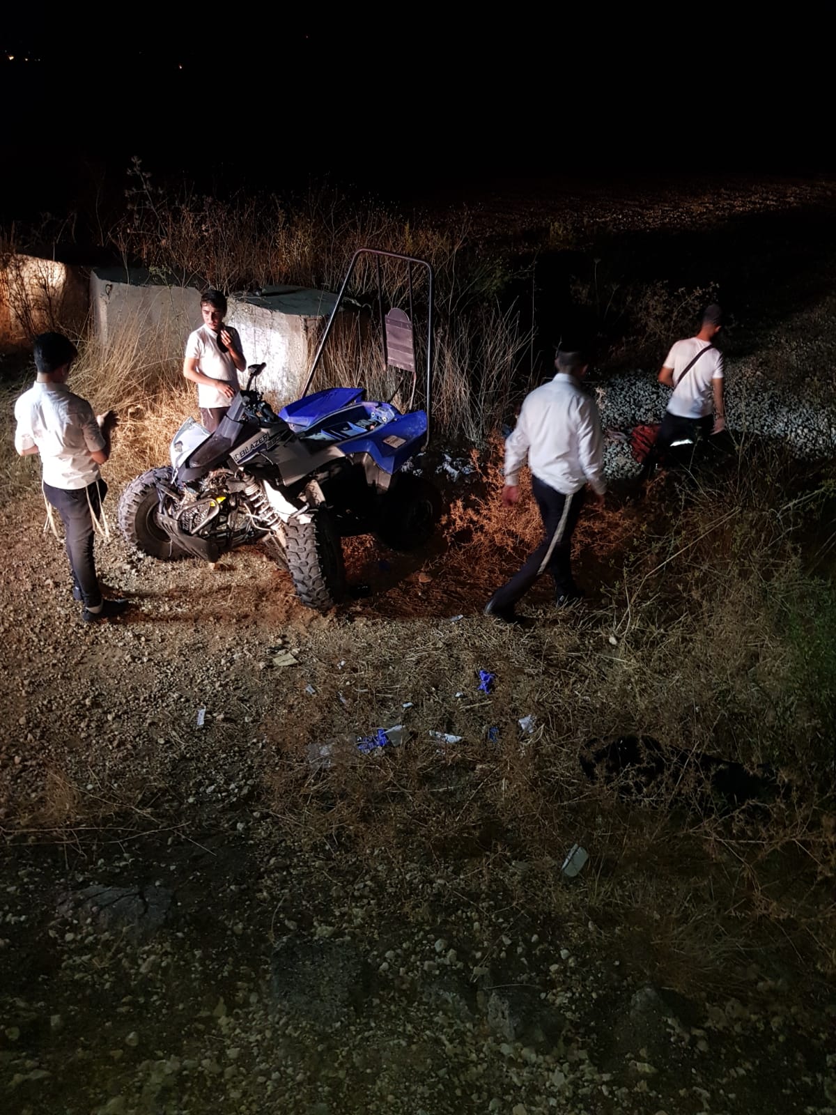 צעירות חרדיות נפצעו בהתהפכות טרקטורון