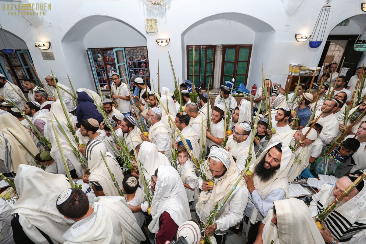 צפו: תפילה מיוחדת עם הרב שמואל אליהו בבית כנסת 'אבוהב' בצפת