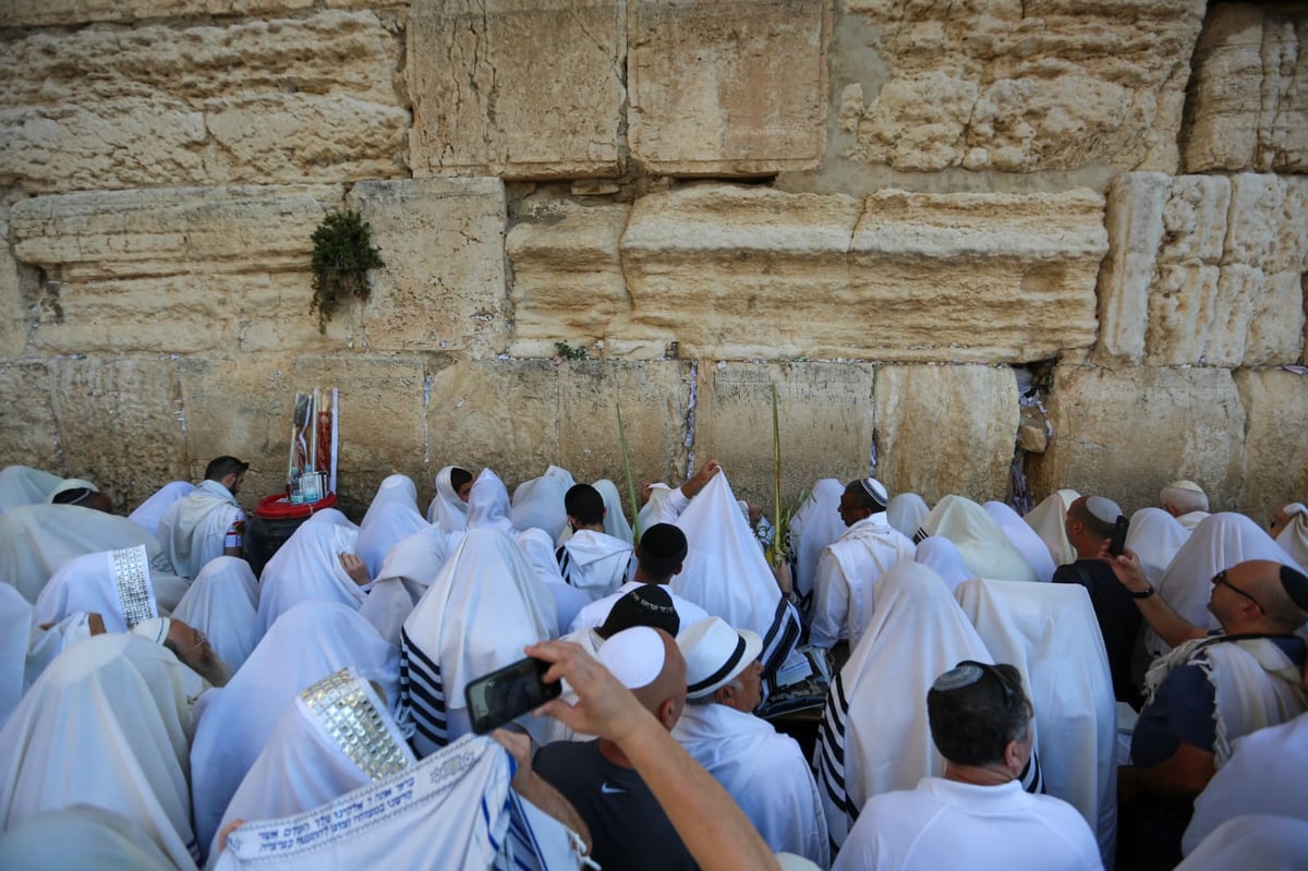 מעמד ברכת כהנים בכותל המערבי • תיעוד