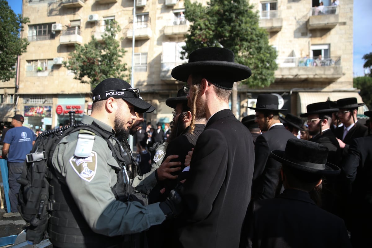 הופסקו עבודות הרכבת הקלה ב'גאולה'; מפגין נעצר