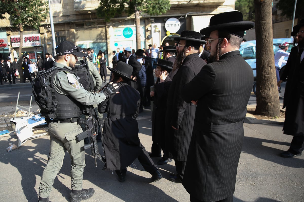 הופסקו עבודות הרכבת הקלה ב'גאולה'; מפגין נעצר