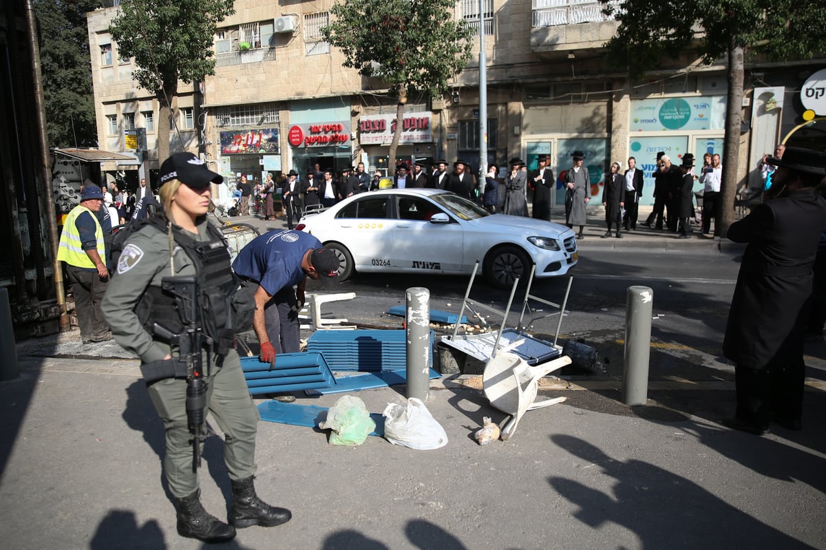 הופסקו עבודות הרכבת הקלה ב'גאולה'; מפגין נעצר