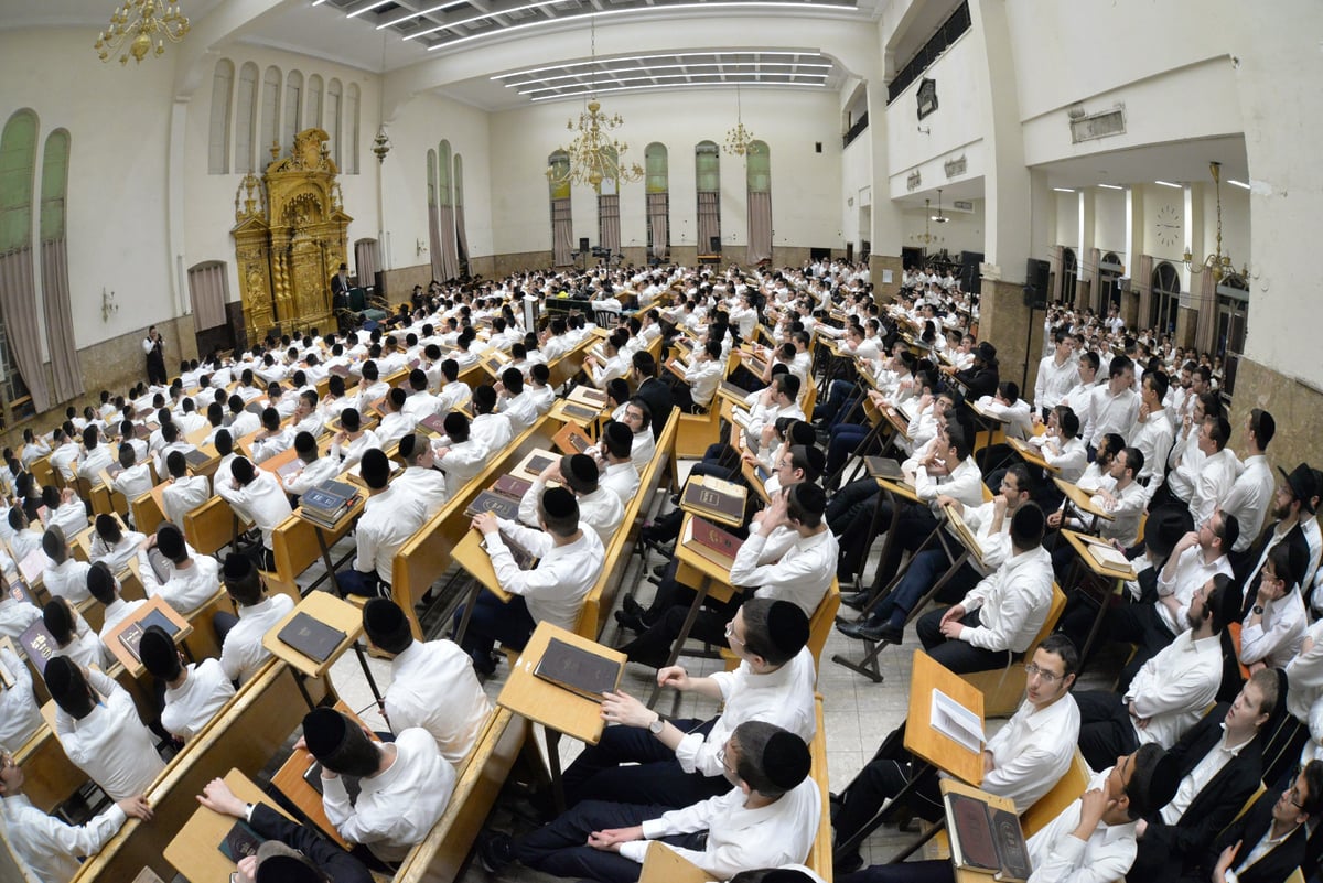 אלפים בעצרת הספד לגר"נ קרליץ זצ"ל בפוניבז'