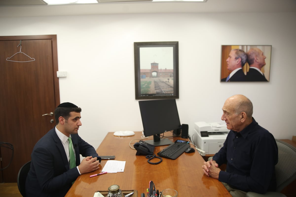 אהוד אולמרט בראיון ל'כיכר השבת'