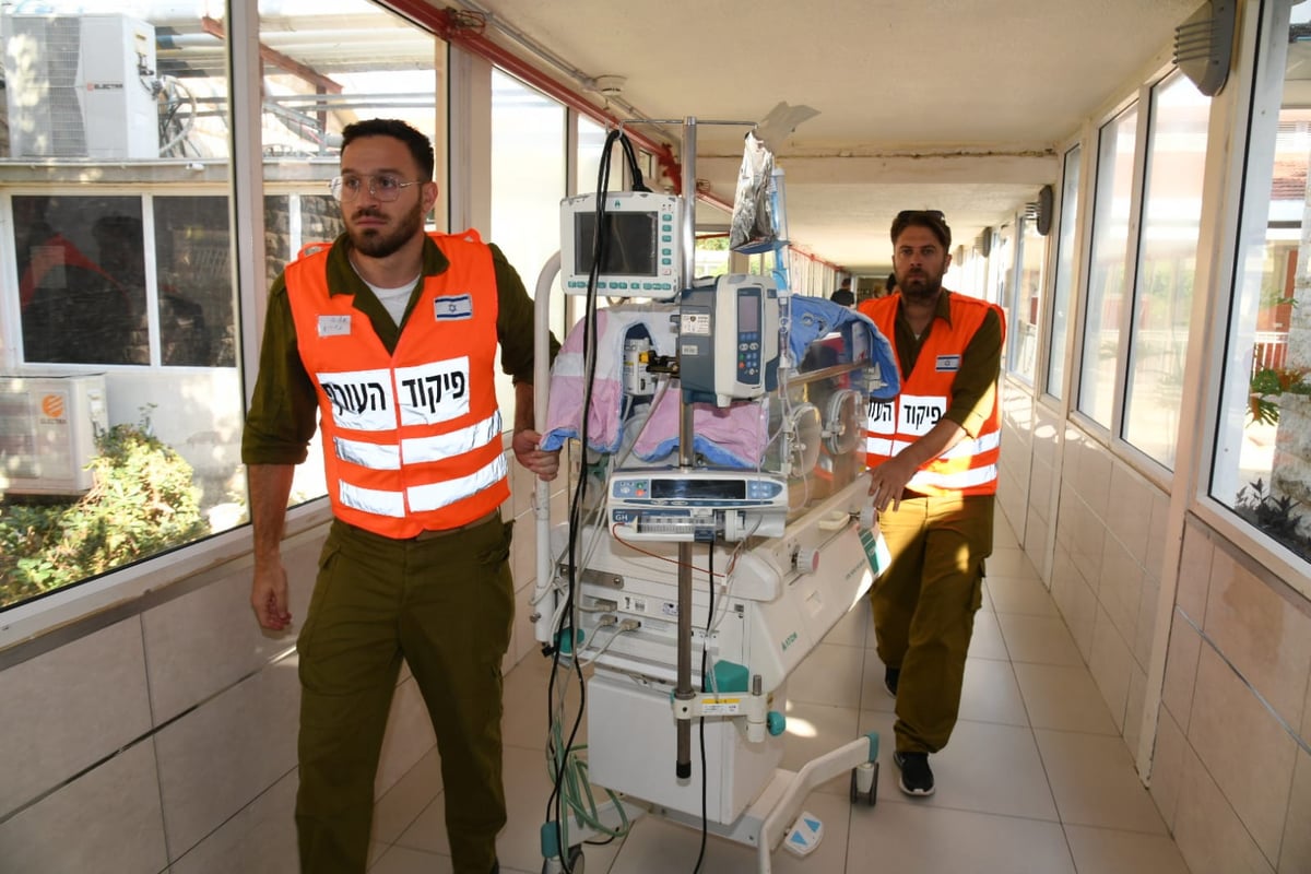 הילדים והתינוקות הועברו לאשפוז מוגן • צפו