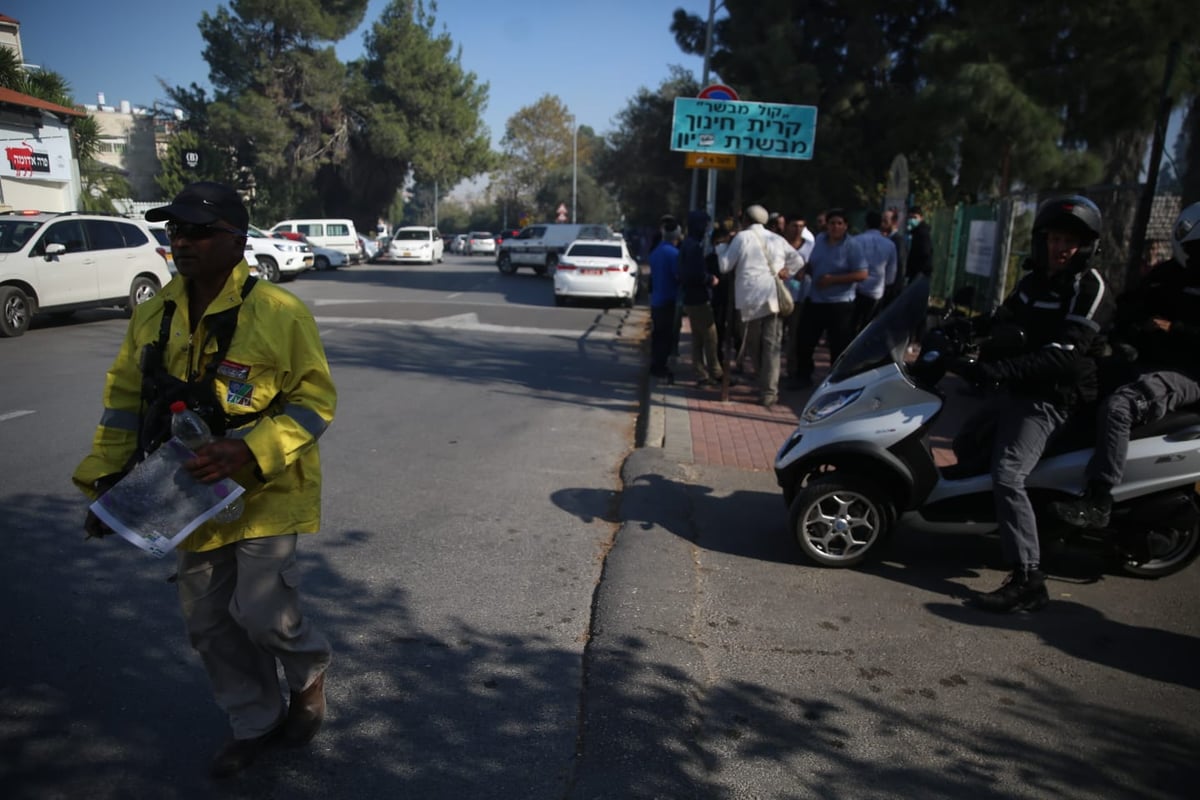 המסוק המשטרתי תיעד: השריפה במבשרת